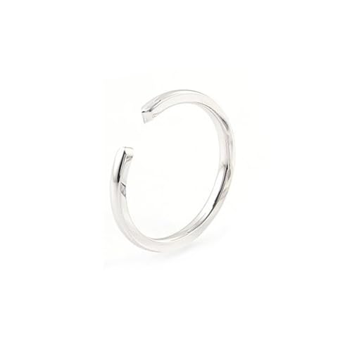 Ring Gold 375 Echtgold, Trauringe Frauen Offen Hochzeitsringe 9 Karat Weißgold Größe 66 (21.0) von Dsnyu