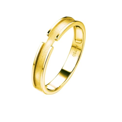 Ring Gold Damen 375 Echtgold, Wedding Ring Runden Hochzeitsringe 9K Gelbgold Größe 57 (18.1) von Dsnyu