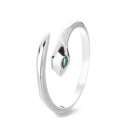 Ringe Silber 925 Damen, Hochzeitsringe Schlange Silber Schmuck Größe Verstellbar von Dsnyu