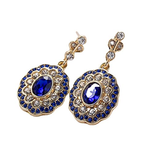 Schmuck Damen Zirkonia, Ohrringe Hängend Elegant Königsblaues Gold Kranz Weiß Vergoldet Ovale Form Ohr Tragus Schmuck Damen Zirkonia, Ohrringe Hängend Elegant Königsblaues Gold Kranz Weiß Vergoldet Ovale Form Ohr Tragus von Dsnyu