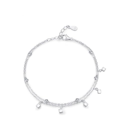 Silber Armband Damen 925, Armbänder Damen Modern Unregelmäßig Einstellbar Silber Schmuck von Dsnyu