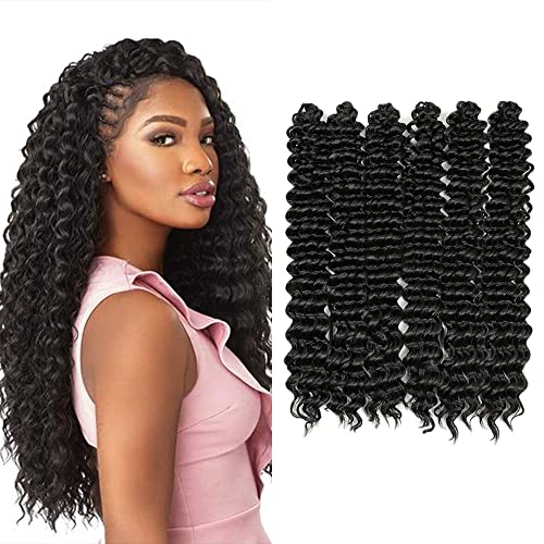 22 Zoll Deep Twist Häkelhaar 6 Packungen Ocean Wave Curly Bohemian Crochet Braids Deep Wave Haarbündel Synthetische Haarverlängerungen für Frauen 22 Zoll Deep Twist Häkelhaar 6 Packungen Ocean Wave Curly Bohemian Crochet Braids Deep Wave Haarbündel Synthetische Haarverlängerungen für Frauen von Dsoar