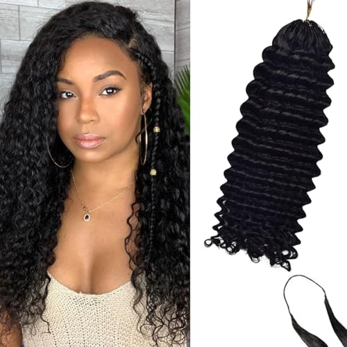 Dsoar Häkel Echthaar 100 g Vorseparierte Echthaar Extensions zum Flechten 22 Zoll Feder Häkelhaar für Schwarze Frauen von Dsoar