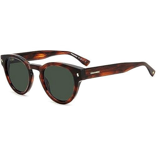 Dsq Unisex D2 0077/s Sunglasses, EX4/QT Brown Horn, 48 von DSQUARED2