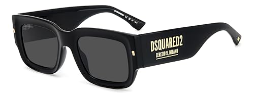 Dsq Unisex D2 0089/s Sunglasses, 2M2/IR Black Gold, 52 von DSQUARED2