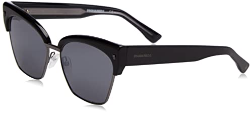 Dsquared Unisex D2 0015/s Sunglasses, 807/T4 Black, 57 von DSQUARED2