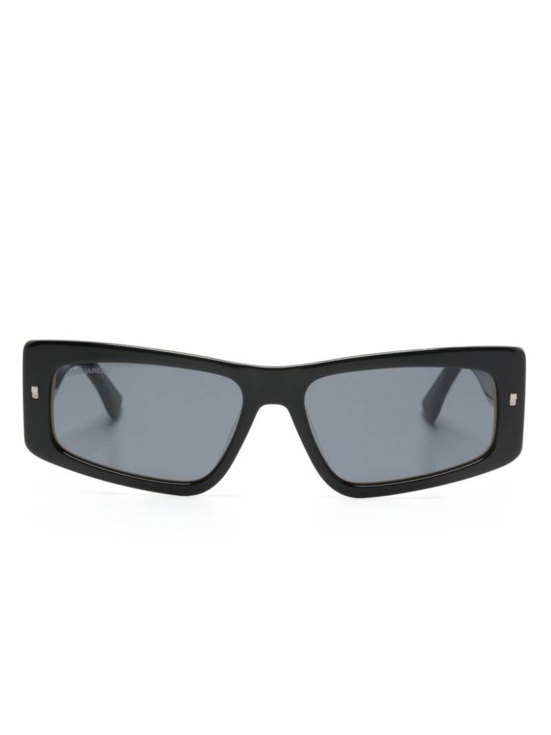 Dsquared2 Eyewear D2Pac Sonnenbrille mit eckigem Gestell - Schwarz von Dsquared2 Eyewear