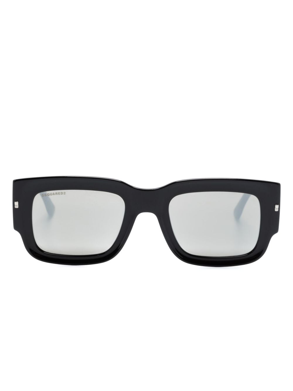 Dsquared2 Eyewear Eckige Hype Sonnenbrille mit Logo-Print - Schwarz von Dsquared2 Eyewear