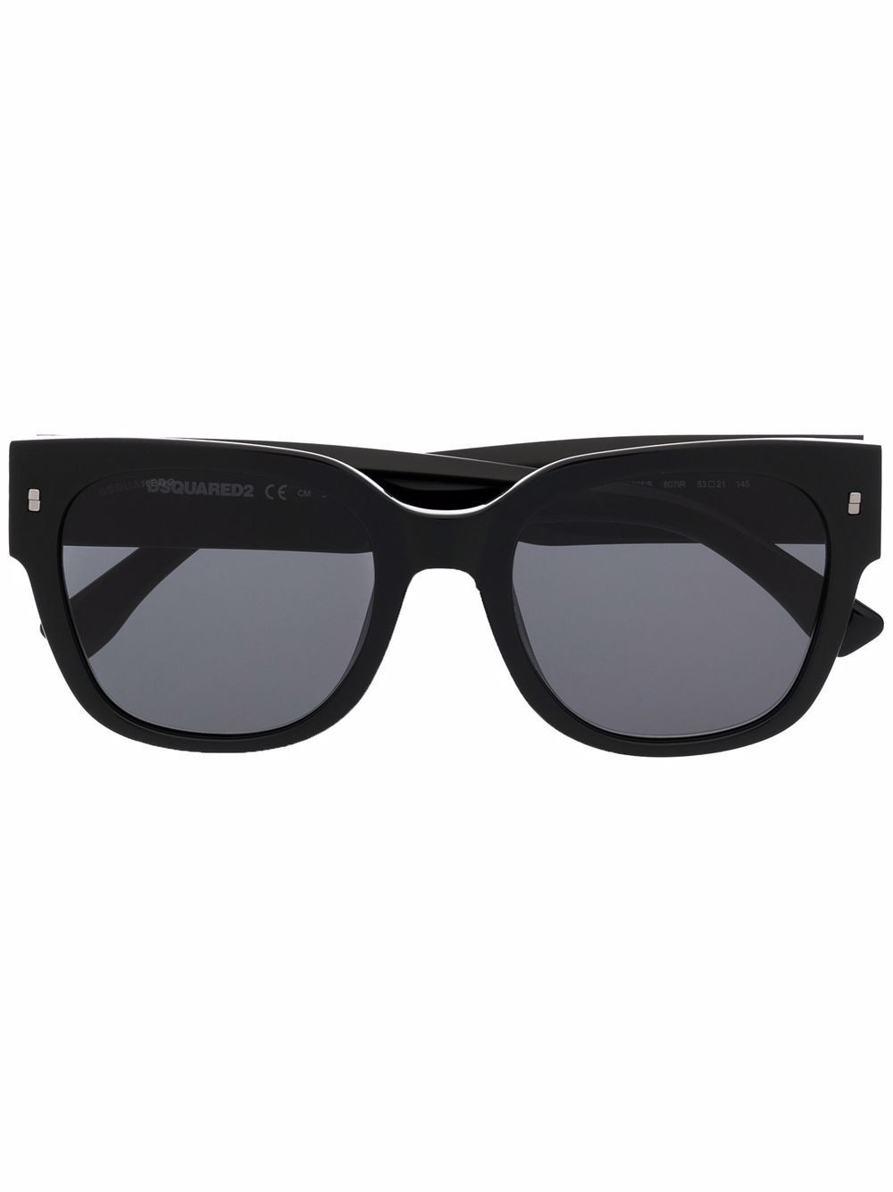 Dsquared2 Eyewear Sonnenbrille mit Logo-Prägung - Schwarz von Dsquared2 Eyewear