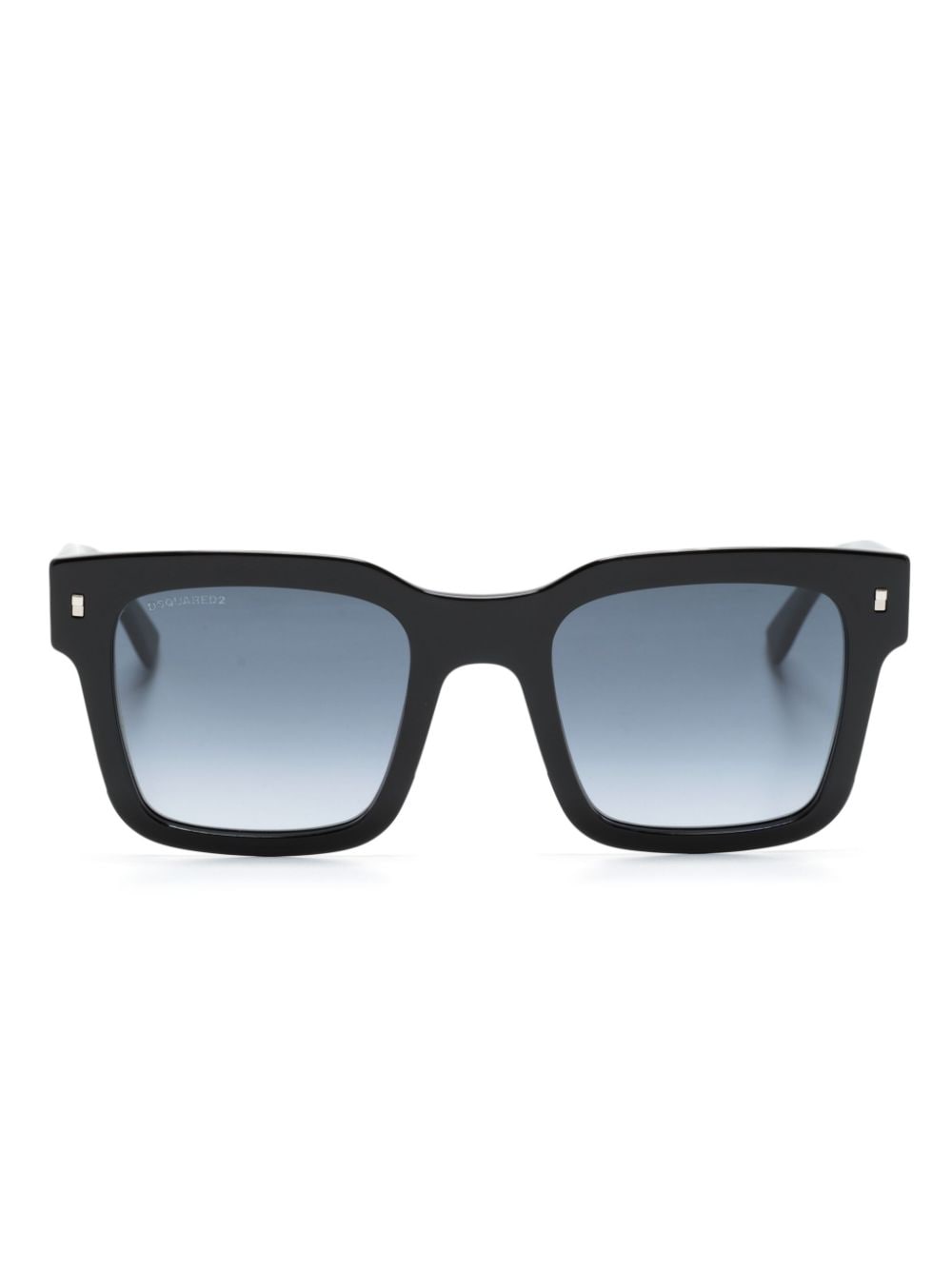 Dsquared2 Eyewear Eckige Sonnenbrille mit Logo-Schild - Schwarz von Dsquared2 Eyewear