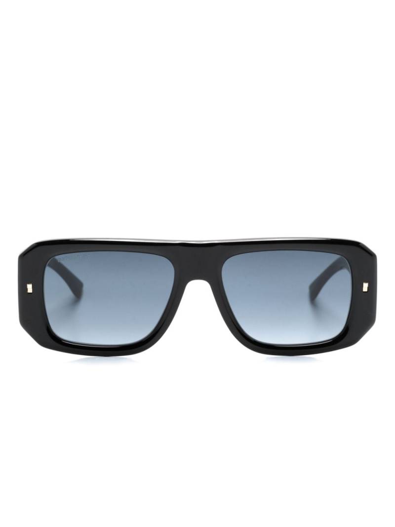 Dsquared2 Eyewear Pilotenbrille mit Logo-Print - Schwarz von Dsquared2 Eyewear