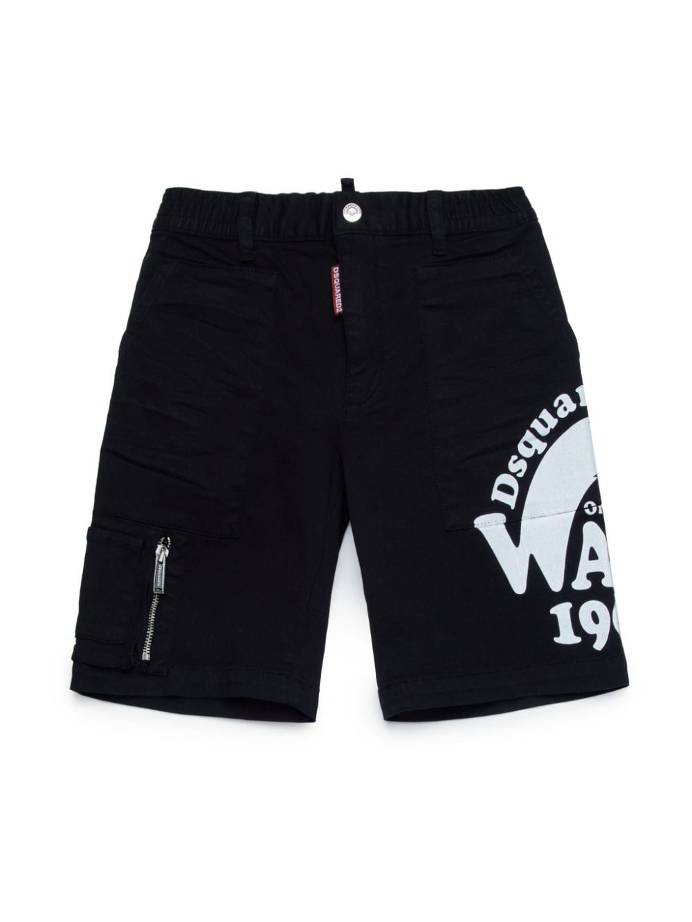 Dsquared2 Kids 1964 Wave Shorts mit grafischem Print - Schwarz von Dsquared2 Kids