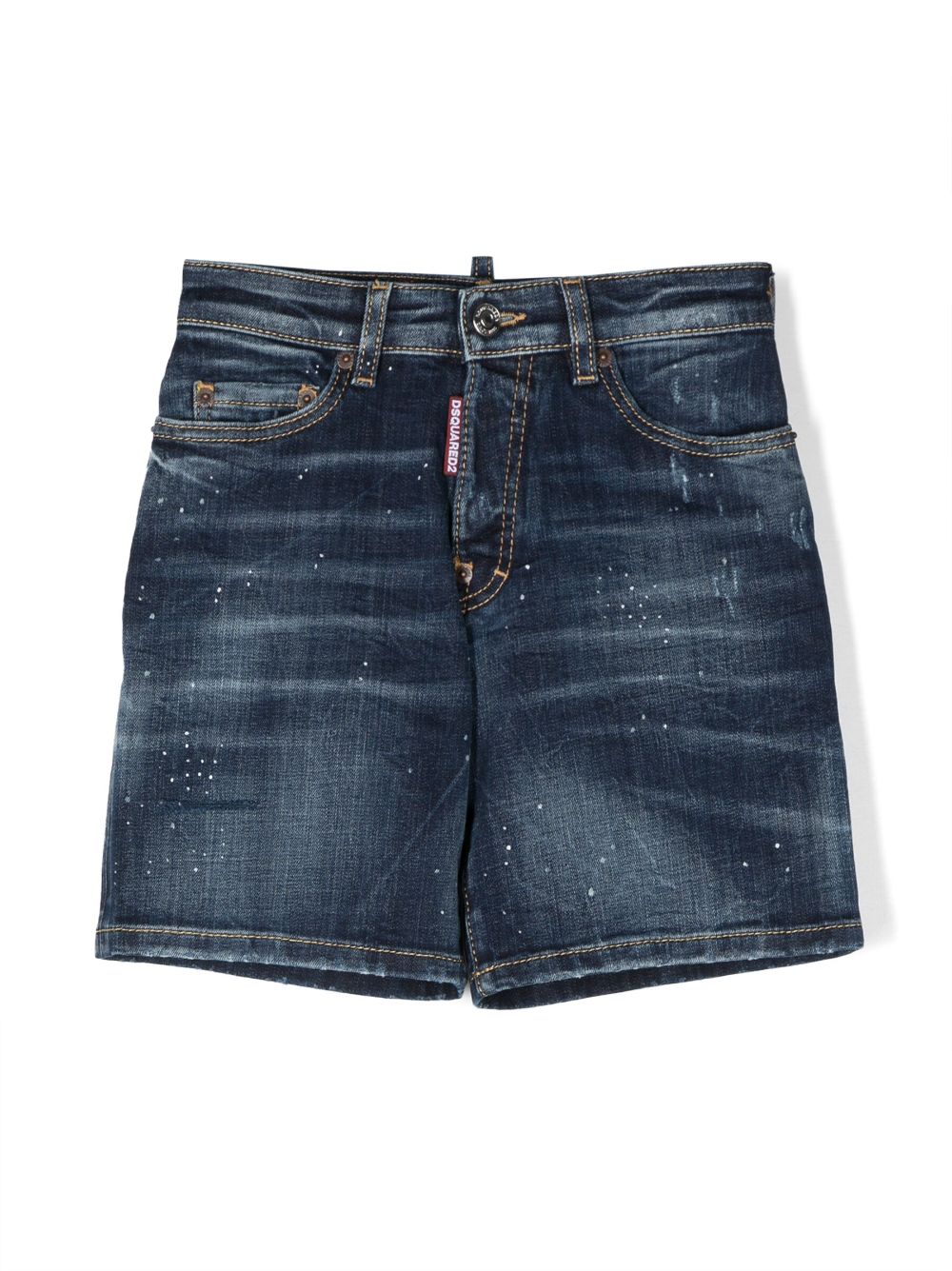 Dsquared2 Kids Ausgeblichene Jeans-Shorts - Blau von Dsquared2 Kids