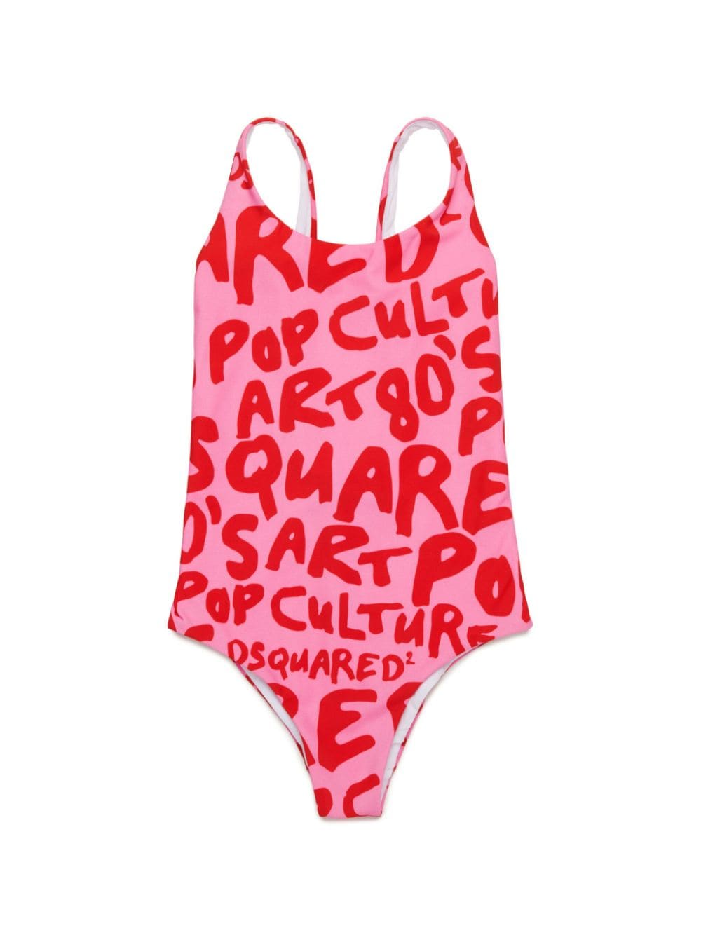 Dsquared2 Kids Badeanzug mit Slogan-Print - Rosa von Dsquared2 Kids