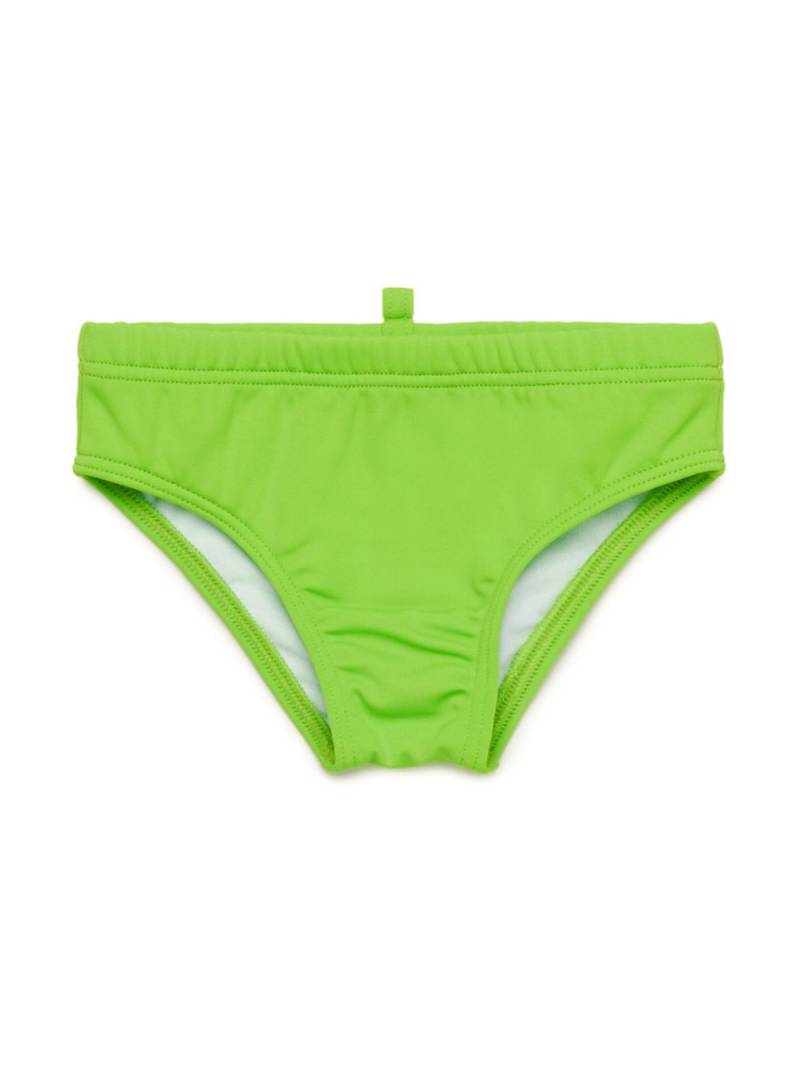 DSQUARED2 KIDS Badehose mit Logo-Print - Grün von DSQUARED2 KIDS
