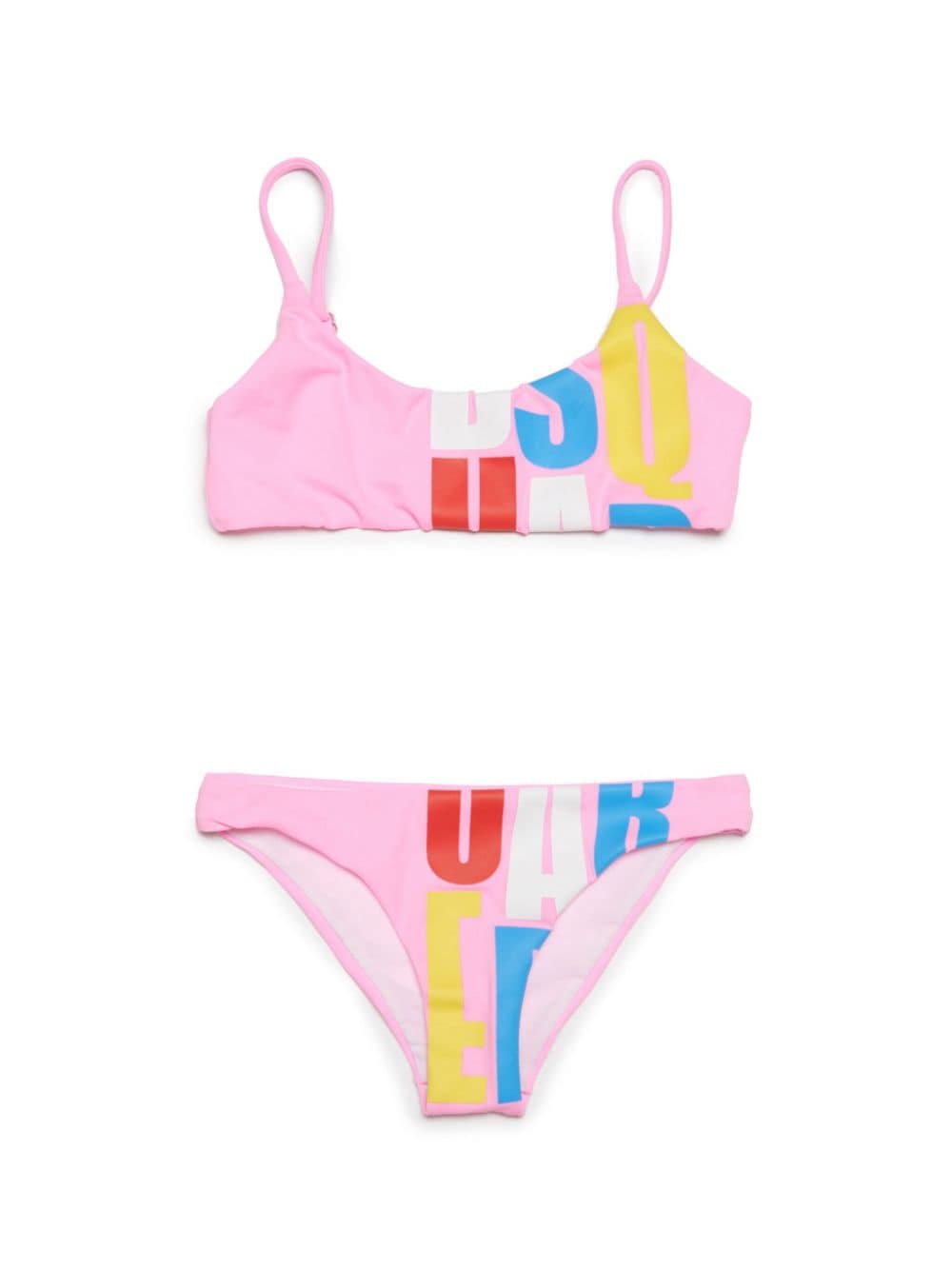 Dsquared2 Kids Bikini mit Logo-Print - Rosa von Dsquared2 Kids