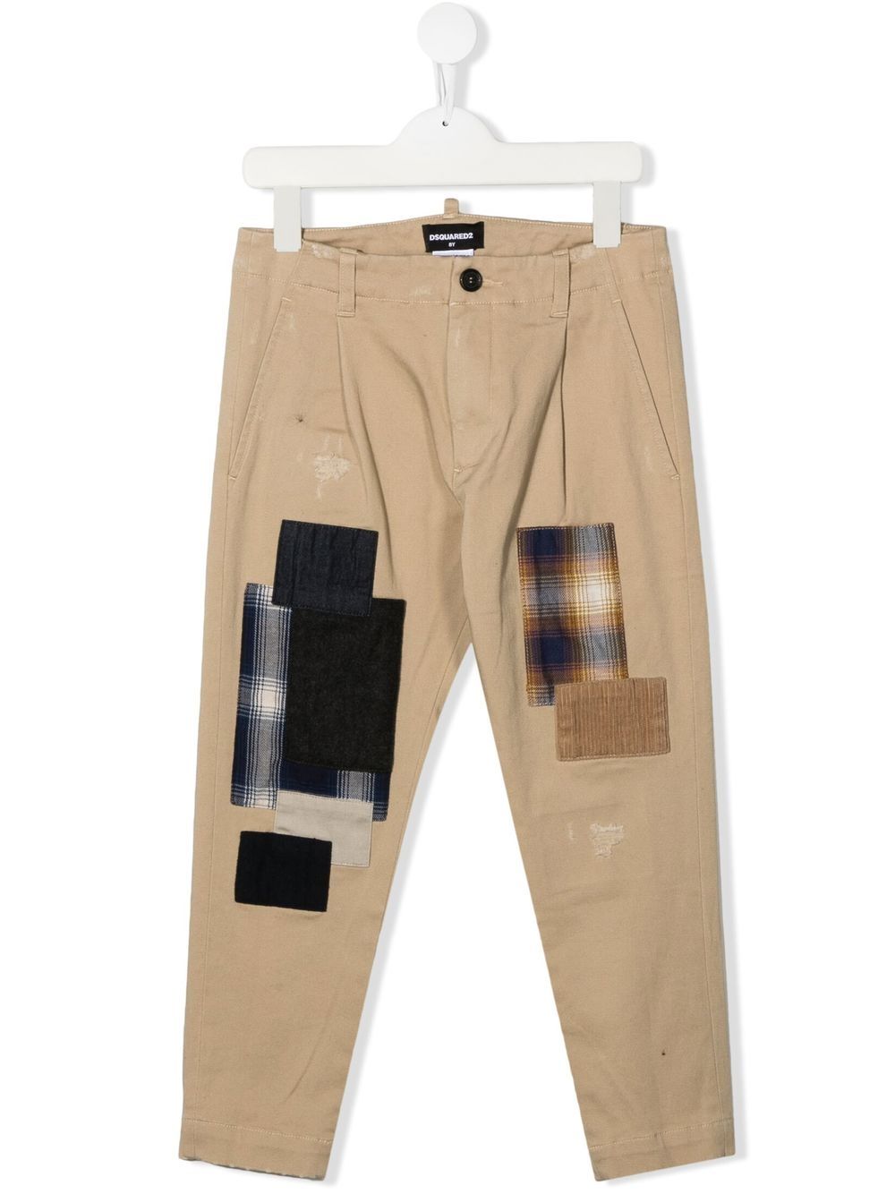 Dsquared2 Kids Chino mit Patch-Detail - Nude von Dsquared2 Kids