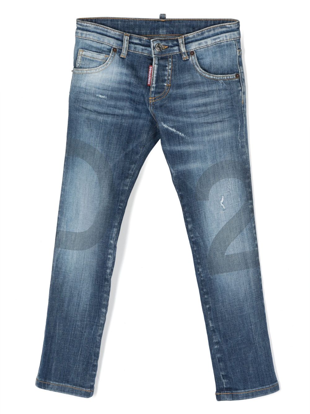 Dsquared2 Kids Cool Guy Jeans im Distressed-Look - Blau von Dsquared2 Kids