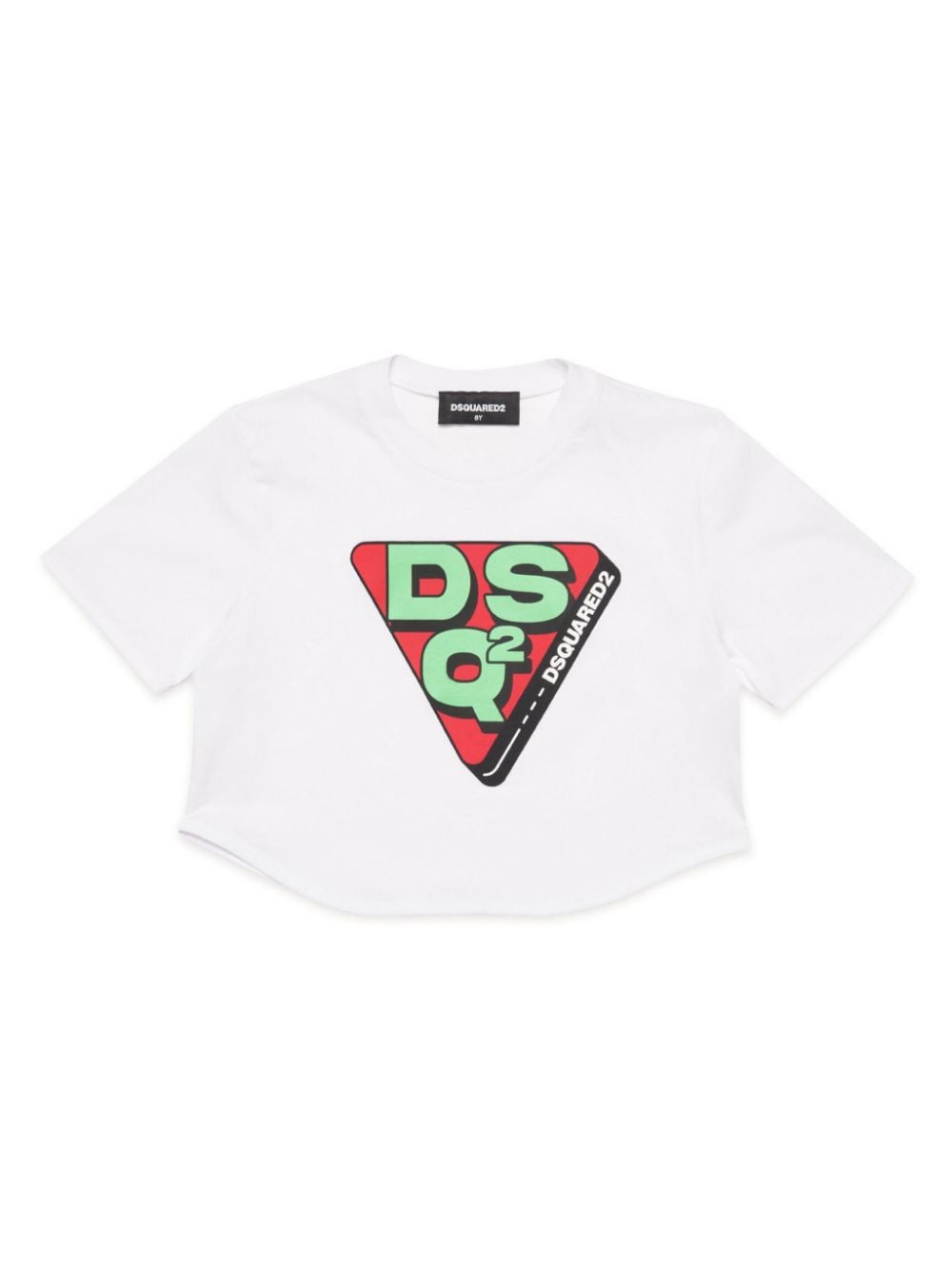 Dsquared2 Kids Cropped-T-Shirt mit Logo-Print - Weiß von Dsquared2 Kids