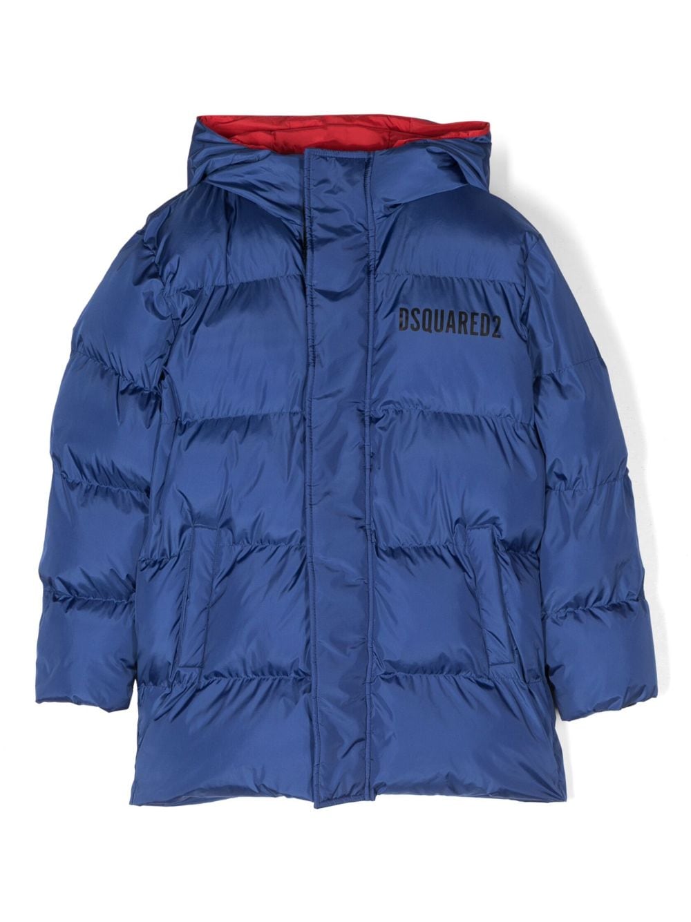 Dsquared2 Kids Gefütterte Kapuzenjacke - Blau von Dsquared2 Kids