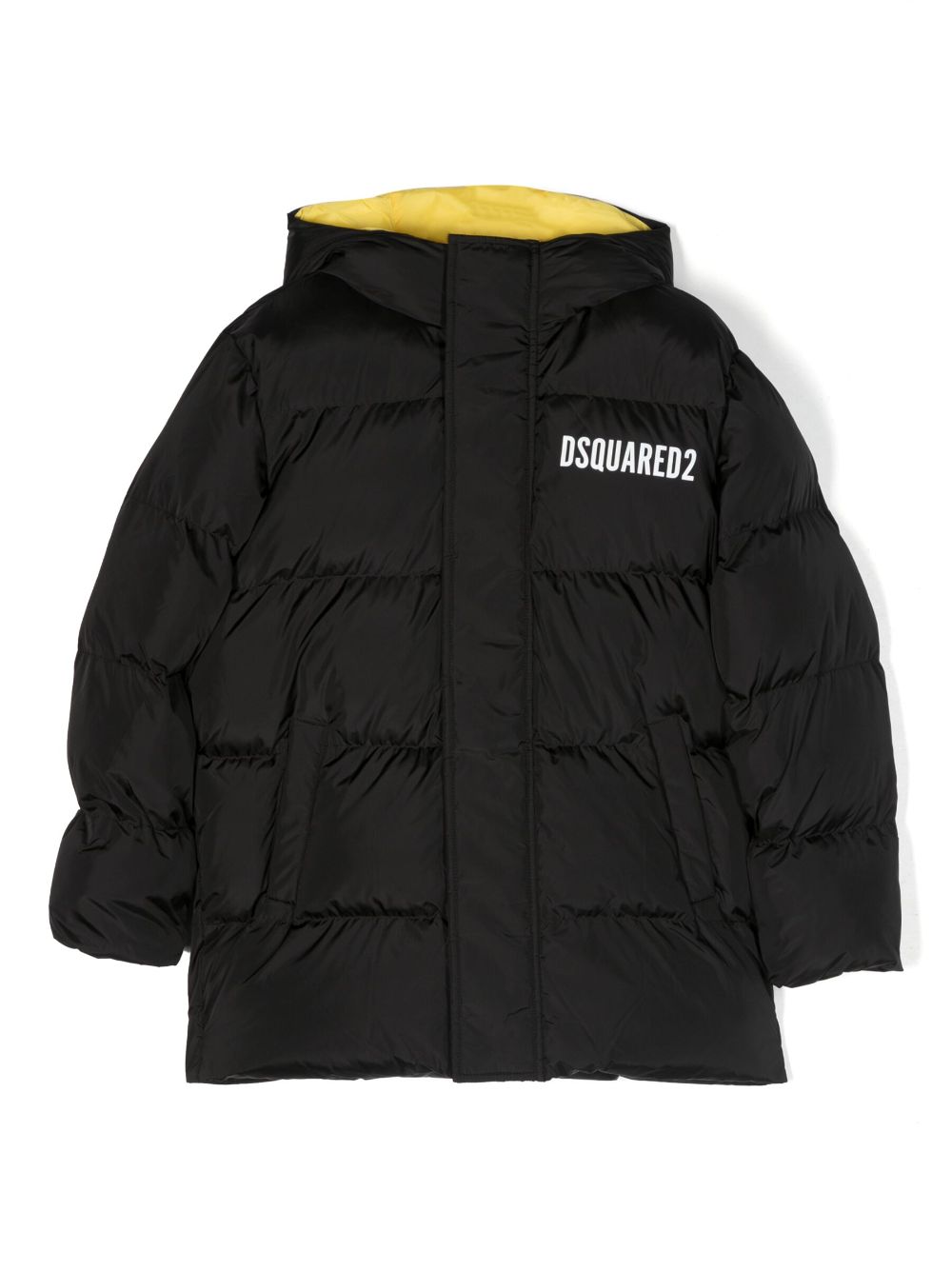 Dsquared2 Kids Gefütterte Kapuzenjacke - Schwarz von Dsquared2 Kids