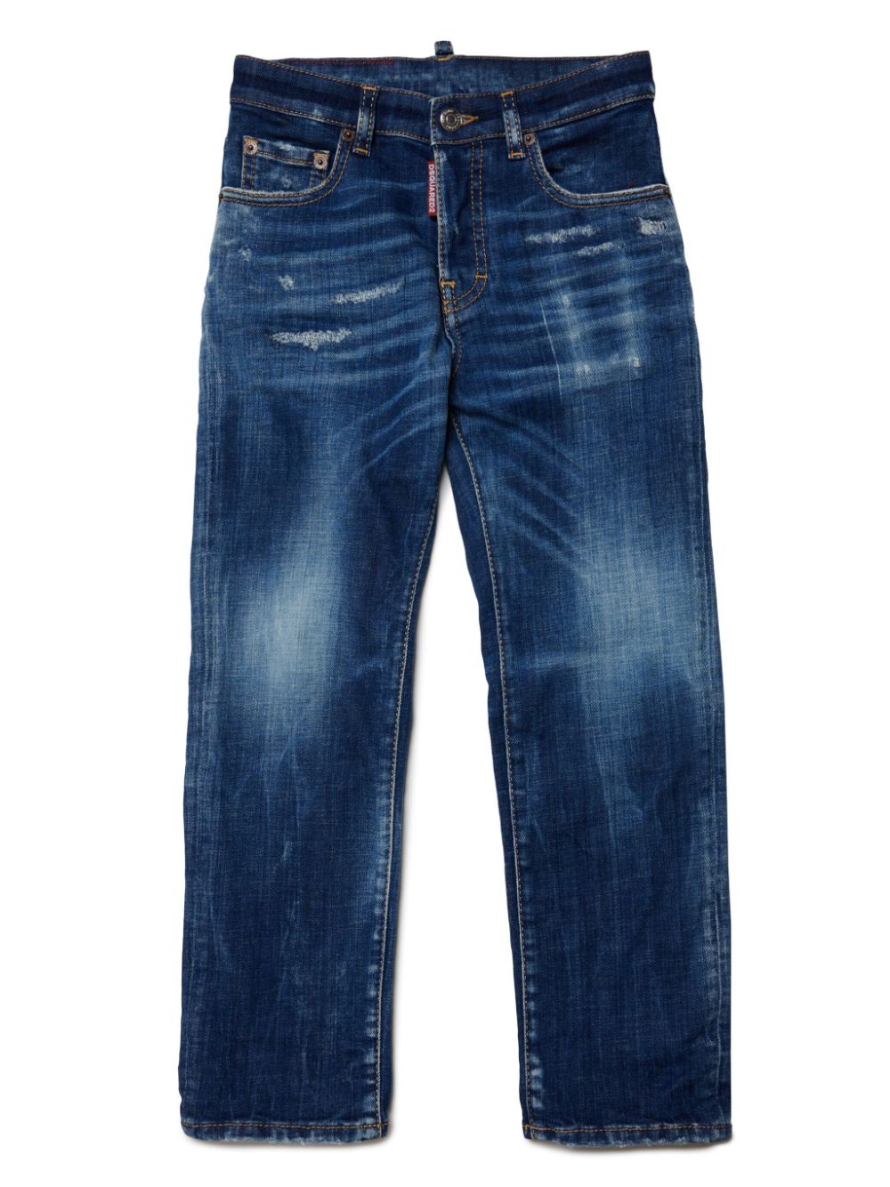 Dsquared2 Kids Gerade Jeans im Distressed-Look - Blau von Dsquared2 Kids