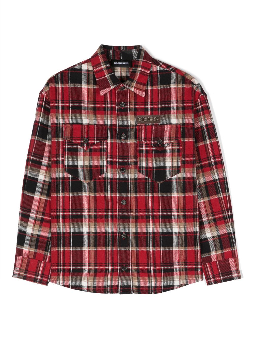 Dsquared2 Kids Hemd mit Karomuster - Rot von Dsquared2 Kids