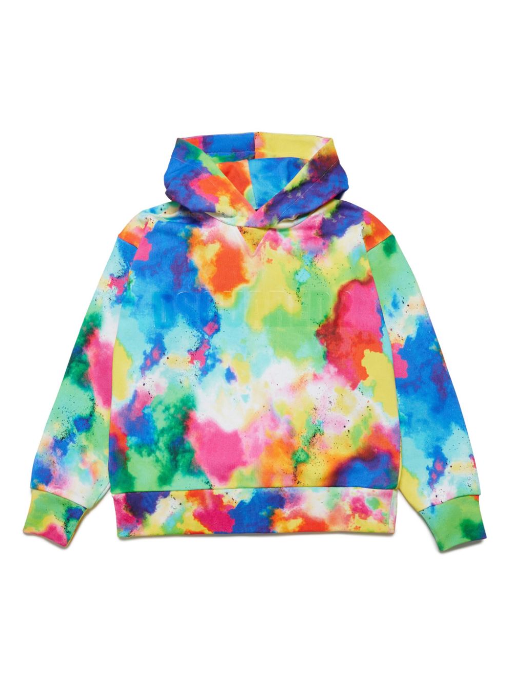 Dsquared2 Kids Hoodie mit Batikmuster - Blau von Dsquared2 Kids