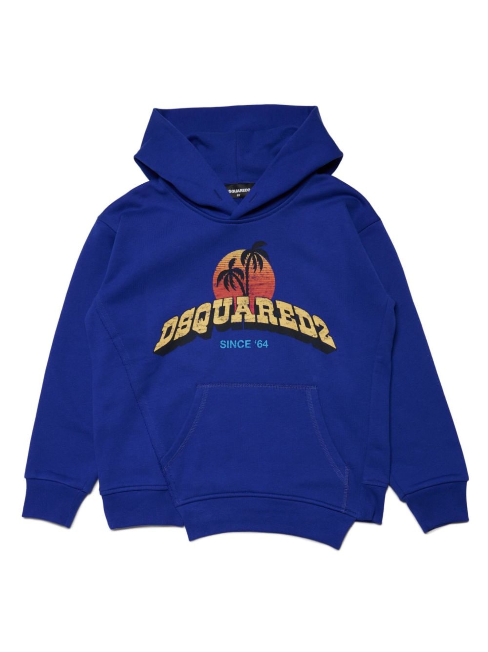 Dsquared2 Kids Hoodie mit asymmetrischem Saum - Blau von Dsquared2 Kids