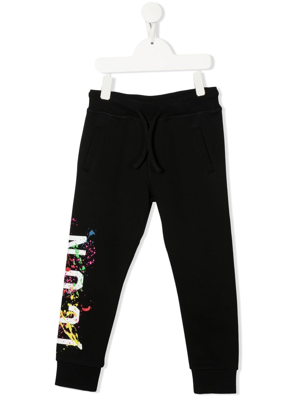 Dsquared2 Kids Icon Jogginghose mit Farbklecks-Print - Schwarz von Dsquared2 Kids