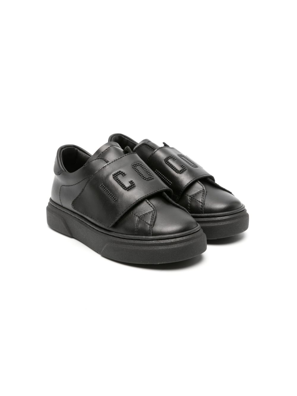 Dsquared2 Kids Icon Sneakers mit Klettverschluss - Schwarz von Dsquared2 Kids