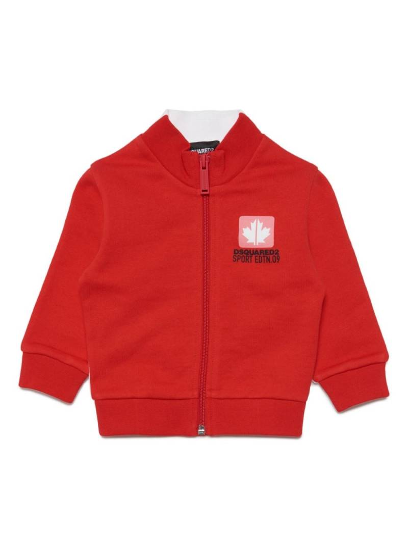 Dsquared2 Kids Jacke mit Logo-Print - Rot von Dsquared2 Kids