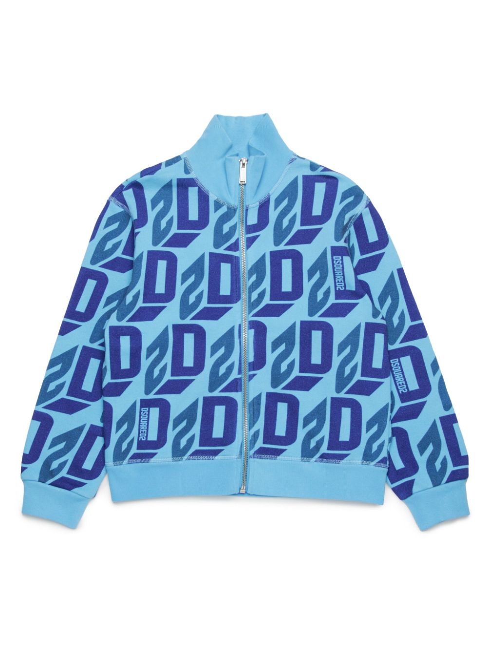 Dsquared2 Kids Jacke mit Monogrammmuster - Blau von Dsquared2 Kids