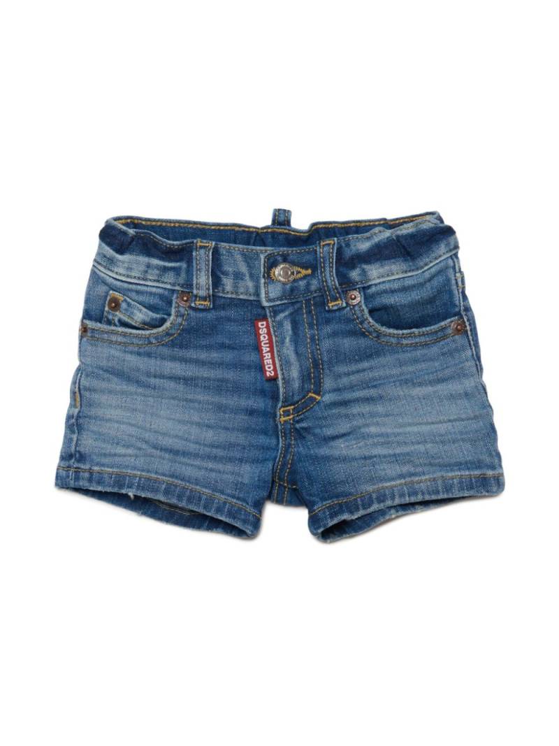 Dsquared2 Kids Jeans-Shorts mit Tragefalten - Blau von Dsquared2 Kids