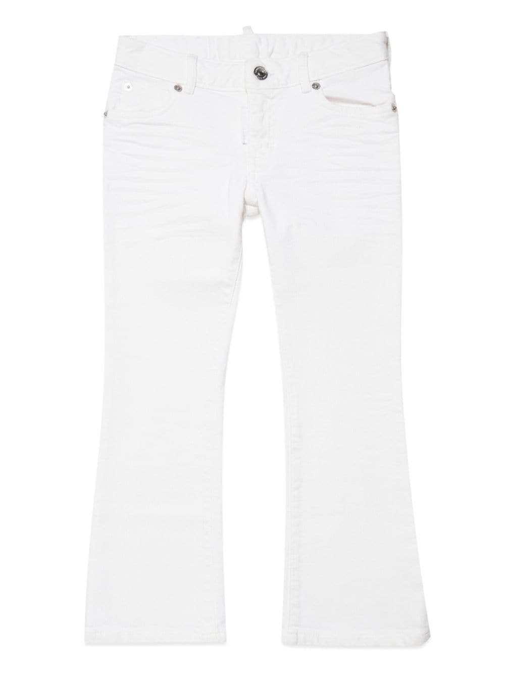 Dsquared2 Kids Jeans mit Logo-Applikation - Weiß von Dsquared2 Kids