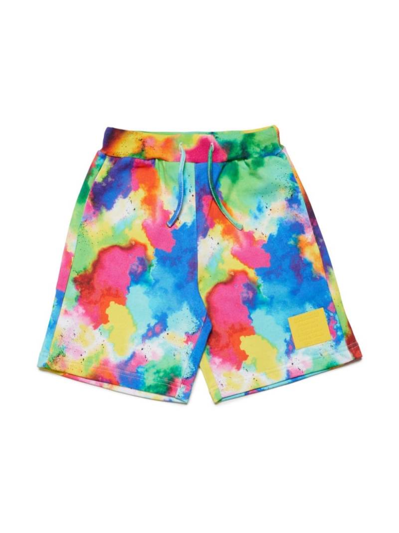 Dsquared2 Kids Joggingshorts mit Aquarell-Print - Blau von Dsquared2 Kids