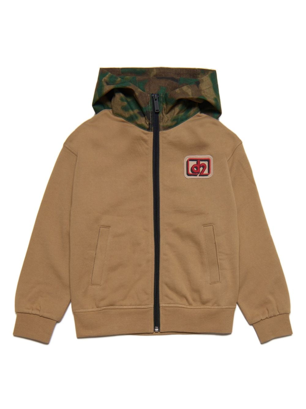 Dsquared2 Kids Kapuzenjacke mit Camouflage-Print - Braun von Dsquared2 Kids