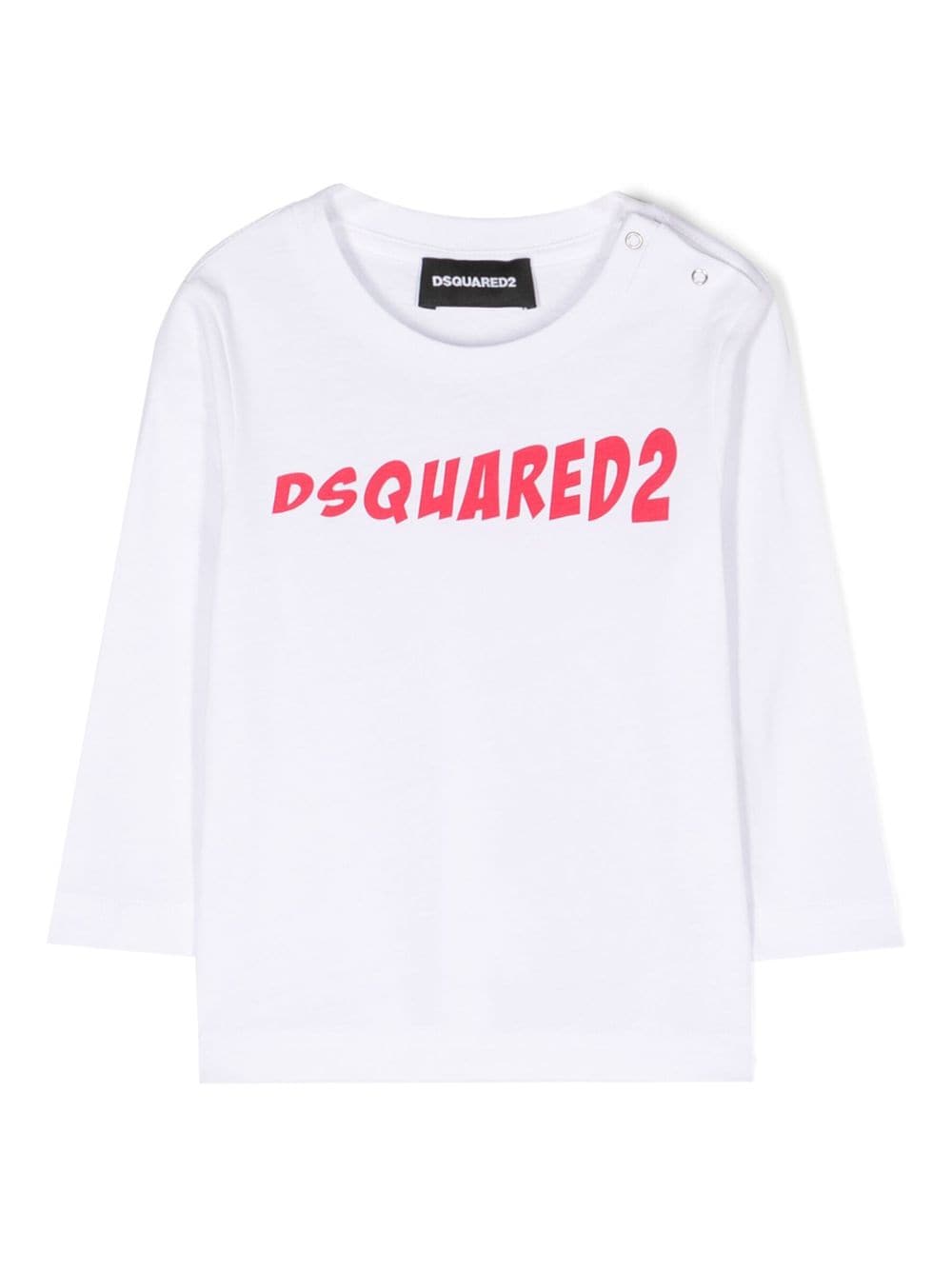 Dsquared2 Kids Langarmshirt mit Logo-Print - Weiß von Dsquared2 Kids