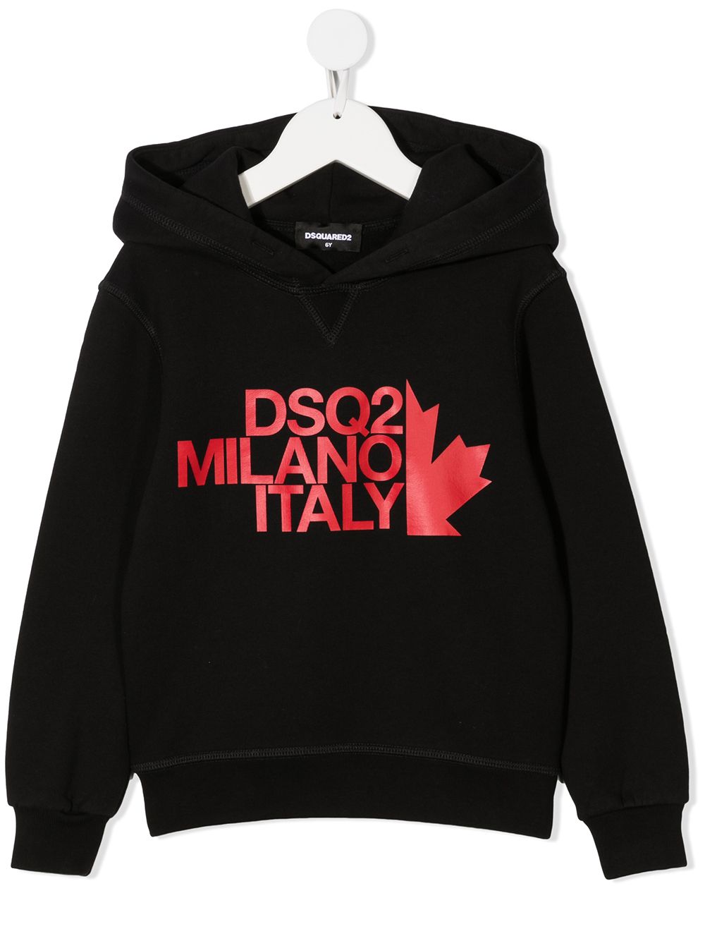 Dsquared2 Kids Kapuzenpullover mit Milano-Logo - Schwarz von Dsquared2 Kids