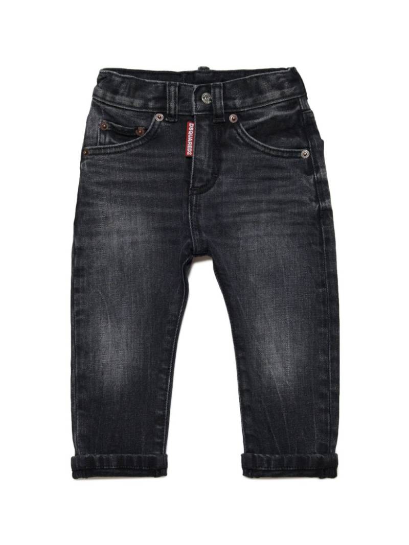 Dsquared2 Kids New Born Straight-Leg-Jeans - Schwarz von Dsquared2 Kids