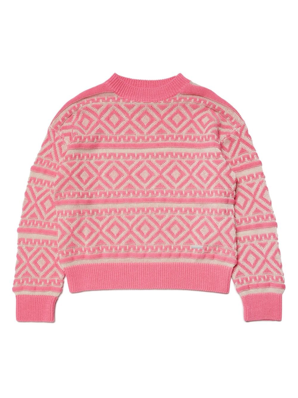 Dsquared2 Kids Pullover mit Jacquardmuster - Rosa von Dsquared2 Kids