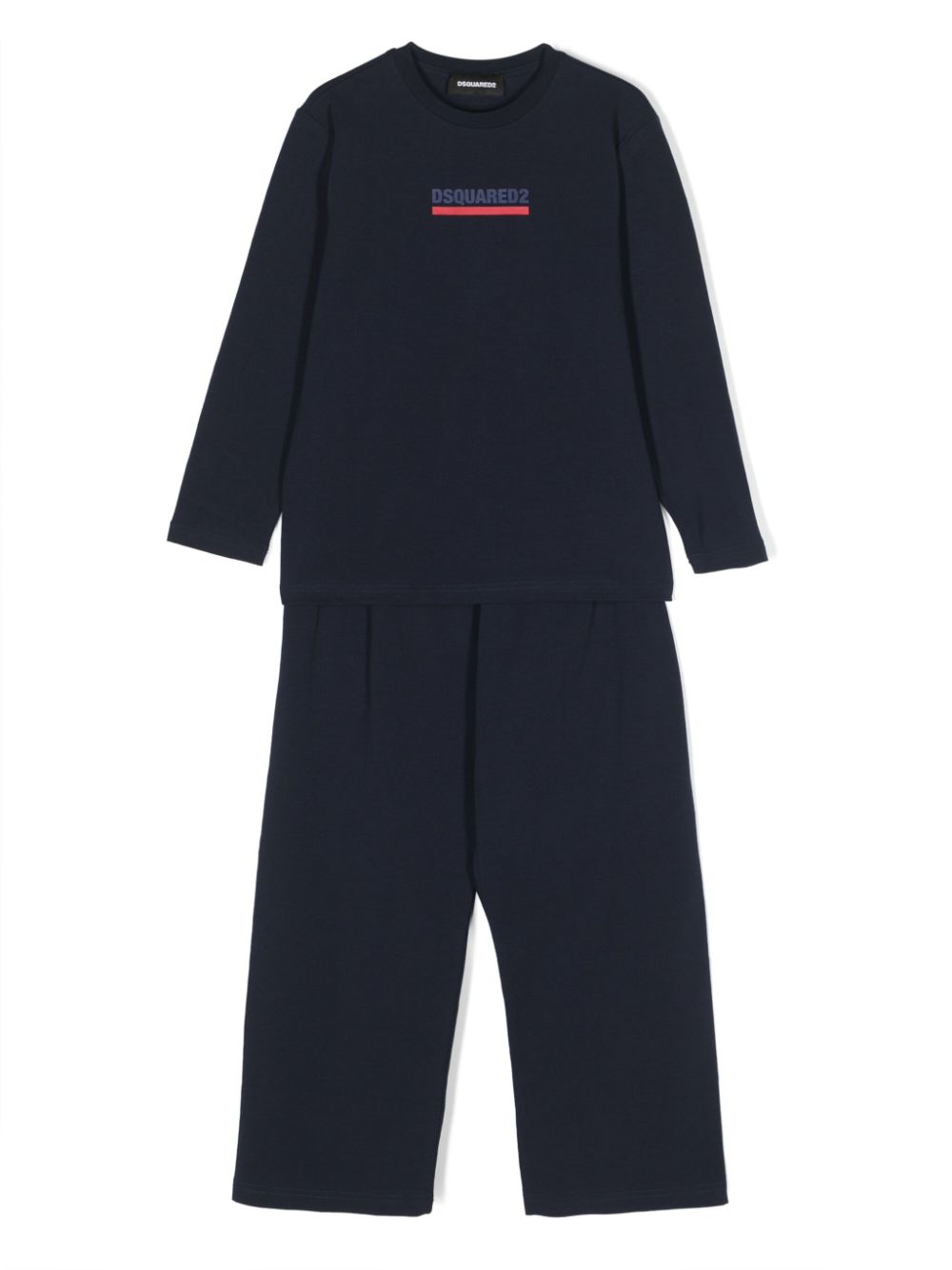 Dsquared2 Kids Pyjama mit Logo-Print - Blau von Dsquared2 Kids