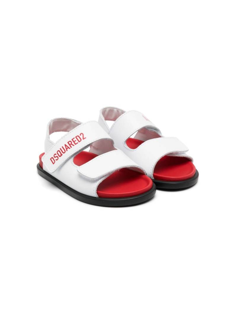 Dsquared2 Kids Sandalen mit Logo-Print - Weiß von Dsquared2 Kids