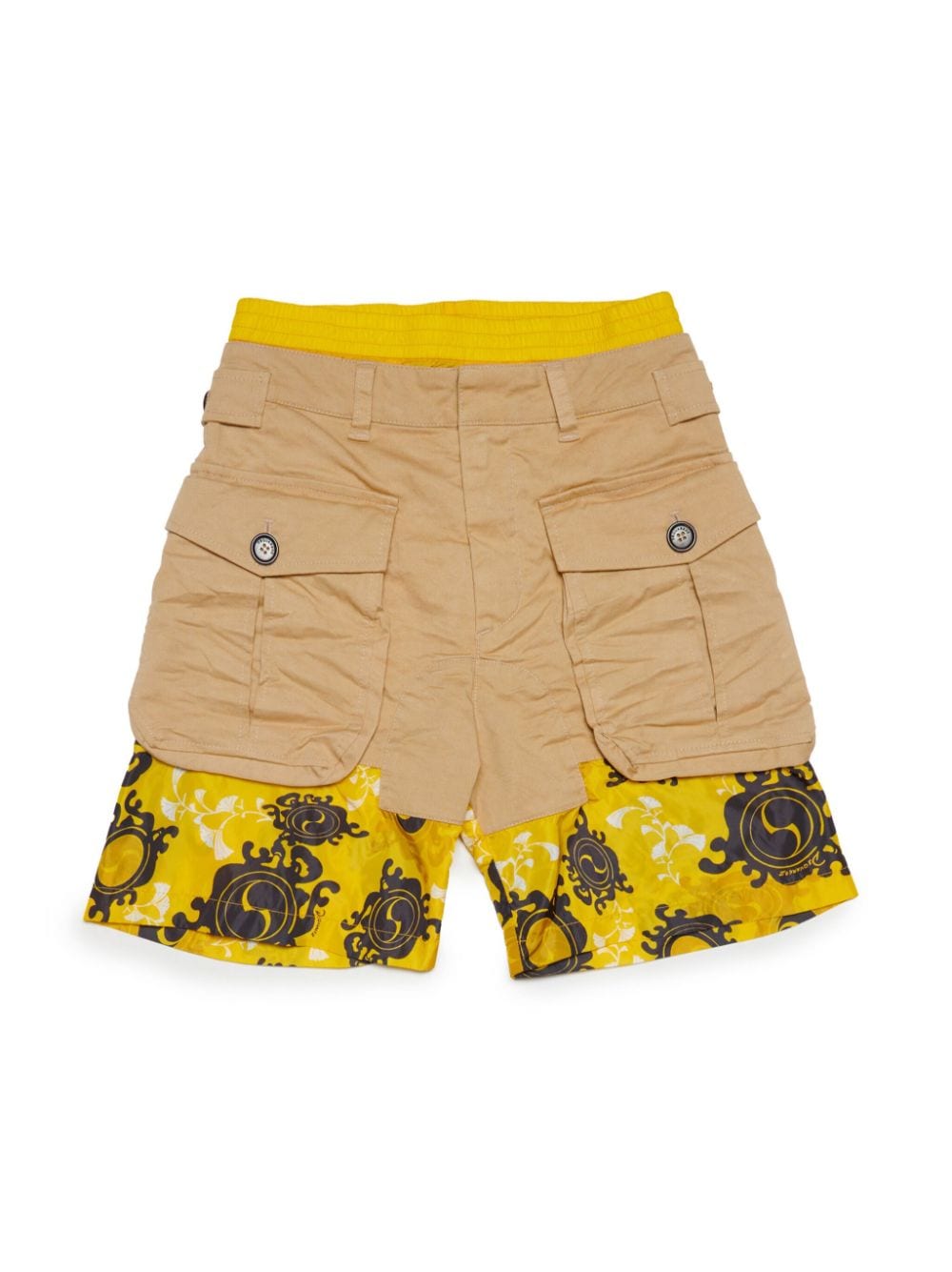 Dsquared2 Kids Shorts im Layering-Look mit Print - Nude von Dsquared2 Kids