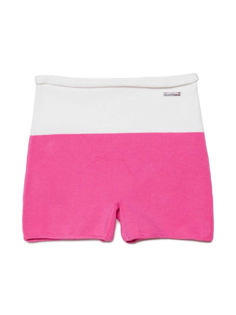 Dsquared2 Kids Shorts in Colour-Block-Optik mit Logo - Rosa von Dsquared2 Kids