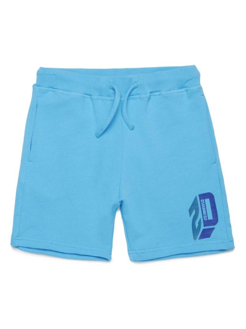 Dsquared2 Kids Shorts mit Logo-Print - Blau von Dsquared2 Kids