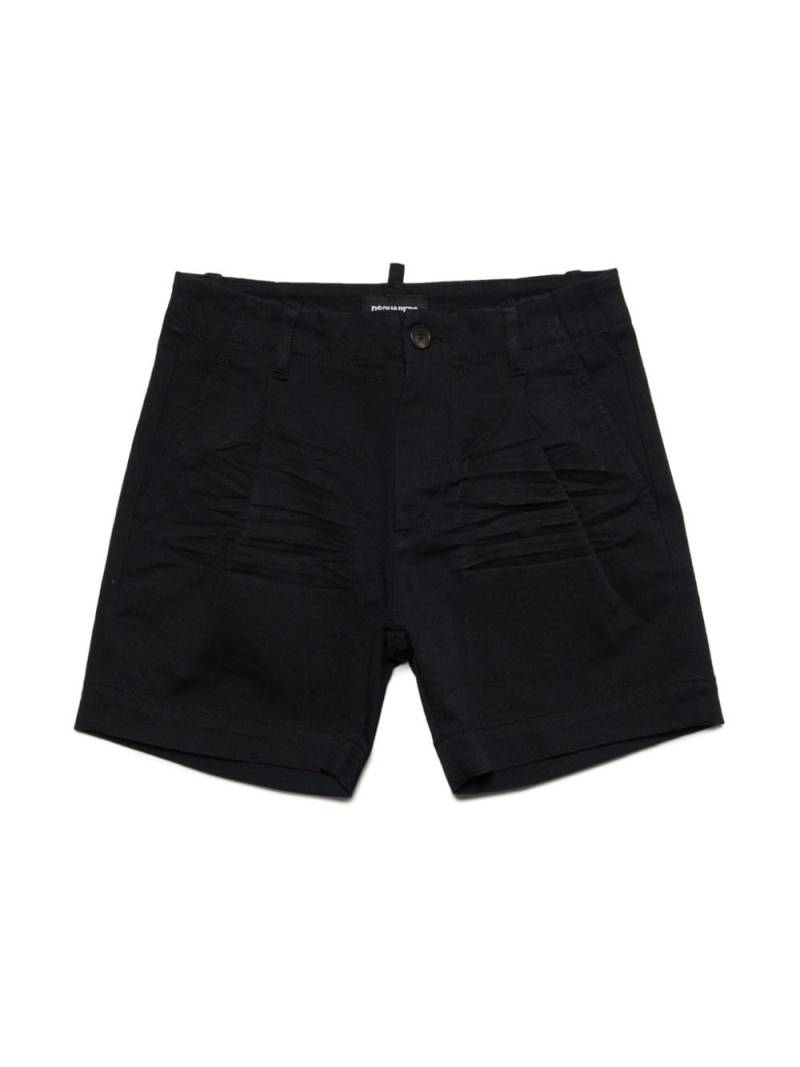 Dsquared2 Kids Shorts mit Tragefalten - Schwarz von Dsquared2 Kids