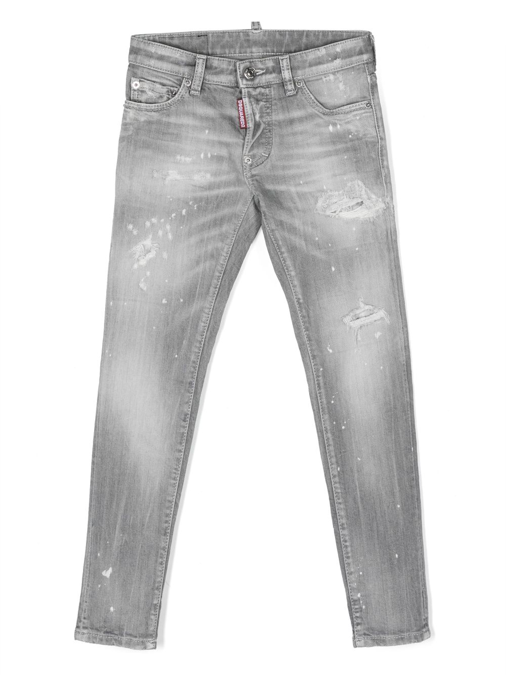 Dsquared2 Kids Skinny-Jeans im Distressed-Look - Grau von Dsquared2 Kids