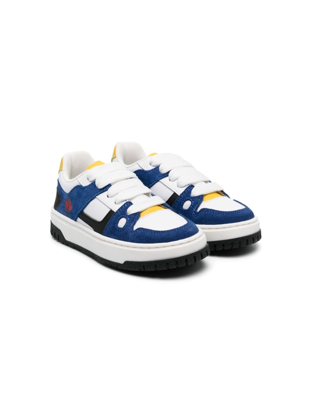 Dsquared2 Kids Sneakers in Colour-Block-Optik - Weiß von Dsquared2 Kids