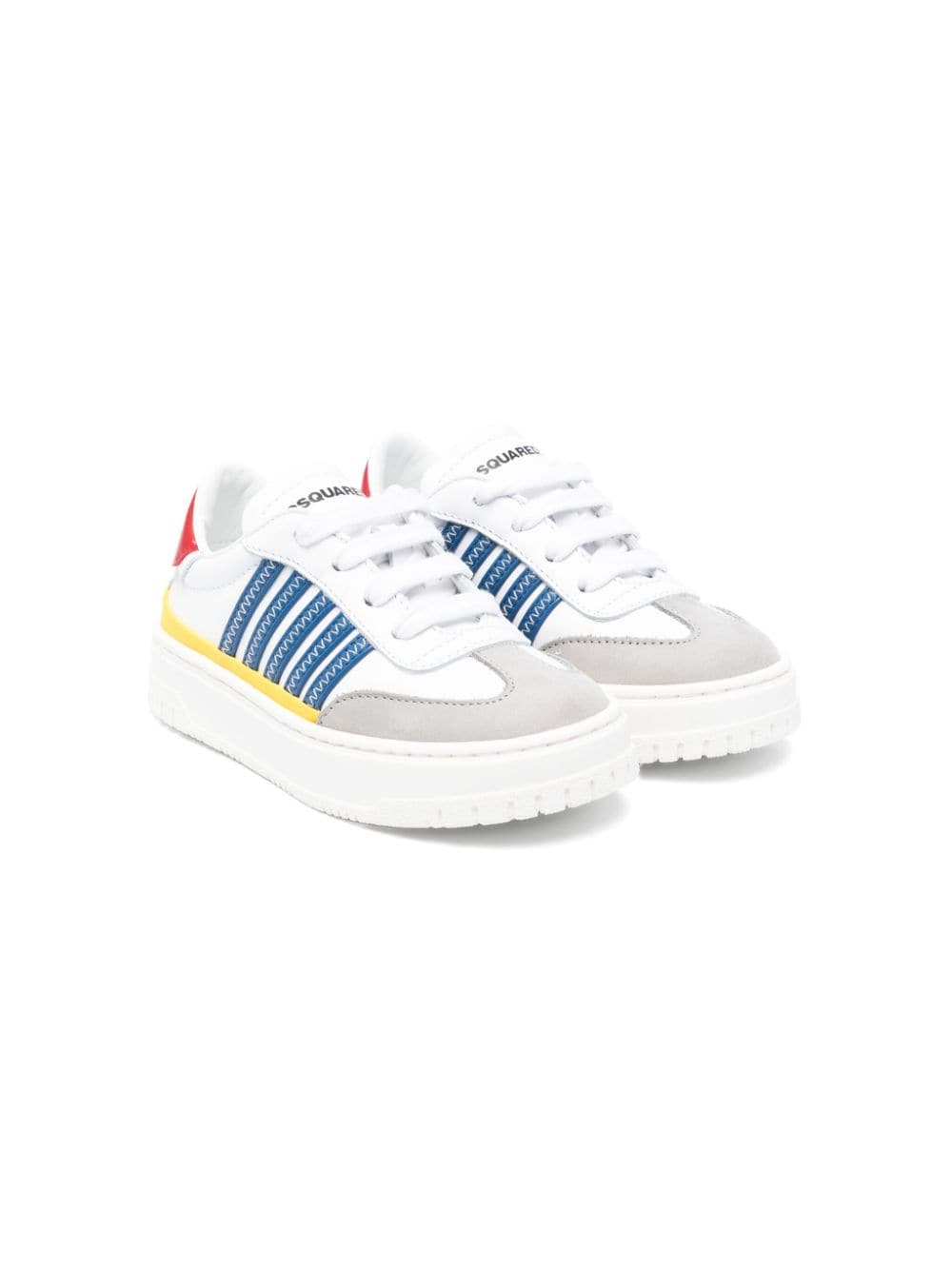 Dsquared2 Kids Sneakers in Colour-Block-Optik - Weiß von Dsquared2 Kids